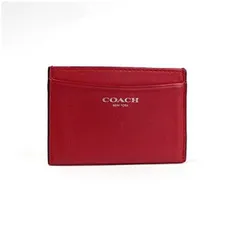 コーチ カードケース レザー レッド 中古 ABランク COACH ｜女性