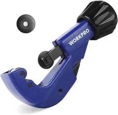 【特価セール】WORKPRO パイプカッター 切断能力3～32mm 亜鉛合金ボディー 合金鋼ブレード 硬度HRC58 替刃1枚内蔵 面取りブレード付き 銅・アルミ・塩ビ管対応可能