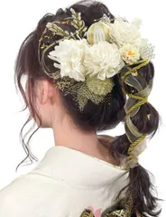 【在庫処分】成人式 髪飾り 10色 ドライフラワー 髪飾り 造花飾り 水引 紐 ヘアーアクセサリー 和玉 かすみ草 金箔 人気 和服 着物 振袖 [JZOON] 袴 花 浴衣 成人式 七五三 結納 卒業式 入学式 結婚式 発表会
