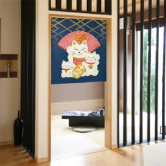 牛串豚串のれん招き猫イラスト 大判布 6860x7500mm 【公式通販】