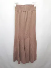 ◇ ROYAL PARTY ロイヤルパーティー ニット ロング マーメード スカート サイズF ブラウン レディース P  【1406110010448】