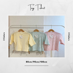 【新品未使用】キッズ　ベビー　Tシャツ　タグ　７分丈　80cm 90cm 100cm