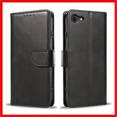 【匿名配送】 iPhone SE3/SE2/8/7_ブラック iphone se 第3世代 ケース 手帳型 iPhone SE ケース 第2世代 iphone8