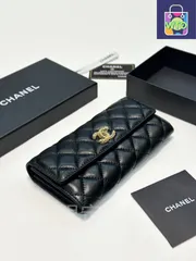 【今日特価】Chanel シャネル クラシック二つ折りウォレットシリーズ オリジナル羊革を採用し精巧な仕上げに優れる