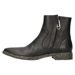 OFF-WHITE (オフホワイト) PAPERCLIP PANELLED ANKLE BOOTS クリップサイドジップ アンクルブーツ ブラックのサムネイル