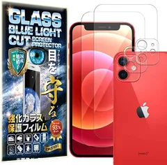 rise products co., ltd. 2枚＋2枚 ガラスフィルム カメラ レンズ iPhone 12 mini 用 保護フィルム