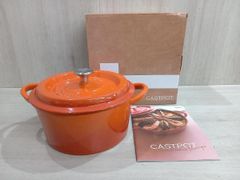 グッドプラス ホーロー 鍋18cm レッドキャストポット 無水調理 鋳物
