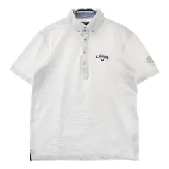 サイズ：L CALLAWAY キャロウェイ  半袖ポロシャツ ボタンダウン  ホワイト系 [240101367413]# ゴルフウェア メンズ ストスト