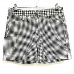 ★SALE価格★【美品】エドウィン ショートパンツ 黒×白 チェック Premire レディース 11 ゴルフウェア EDWIN GOLF