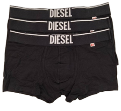 【Mサイズ】DIESEL(ディーゼル)  メンズボクサーパンツ ブラック 3枚セット 男性下着 E1350