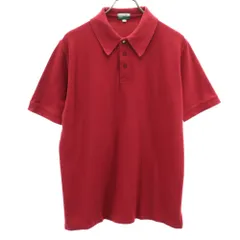 ポールスミスジーンズ 半袖 ポロシャツ S レッド Paul Smith JEANS 鹿の子 メンズ 古着 【240328】