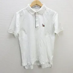 z■バーバリー/BURBERRY  半袖ポロシャツ ゴルフ 【M】白/men's/139【中古】■