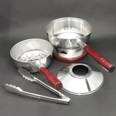 台付十能 小判形 火おこしセット 茶道具 紙箱付 T566