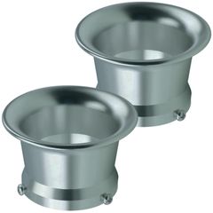 (シルバー YM-236-AEF アルミファンネル ファンネル 2個セット) 吸気 アルミ製 フィルター キャブレター エアファンネル テール ラ モデルノ