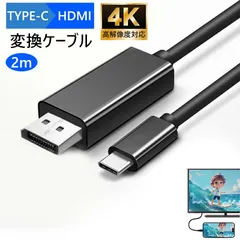 USB Type-C HDMI 変換ケーブル 2m 4K対応 Mac Windows iPad iPhone15 スマホ タブレット PC用 急速転送 簡単接続