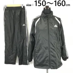 アディダス/adidas★ウインドブレーカー/ジャージセットアップ【子供/キッズ上160・下150/黒/black】ウエストゴム/Jackets/Set up◆sBH920<sale>