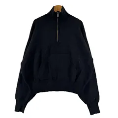 6 ROKU BEAUTY&YOUTH UNITED ARROWS ロクビューティーアンドユースユナイテッドアローズ 無地 秋冬 AW スウェット レーヨン ブラック レディース ハーフジップ　プルオーバー【古着】【中古】【送料無料】