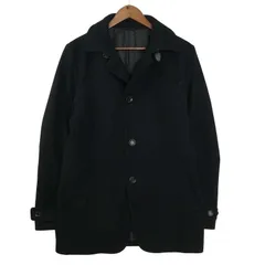 COMME CA MEN コムサ メン 秋冬 ウール★ ジャケット コート Sz.L メンズ 黒