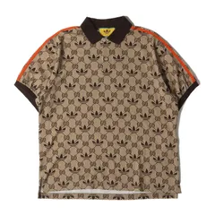 タグ付き　GUCC グッチ シェリーライン ポロシャツ　ブラウン GUCCI(グッチ) ポロシャツ ブラウン サイズ M｜【公式】カインド