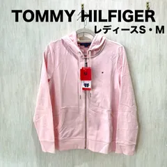 トミーヒルフィガー フルジップ フーディ パーカー レディースS レディースM ピンク