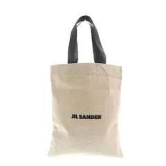 JIL SANDER (ジルサンダー) BOOK GRANDE TOTE ロゴ キャンバス トートバッグ ベージュ J07WC0021 P4917のサムネイル