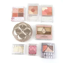 キャンメイク アイシャドウ チーク フェイスパウダー 8点セット コスメ まとめて 大量 レディース CANMAKE 【中古】