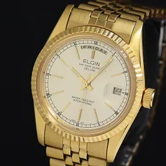 ELGIN 自動巻き 腕時計 ゴールド 2025年最新】elgin ゴールドの人気アイテム - メルカリ