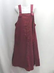 ◇ ⊇ ◎ ●未使用● AS KNOW　AS　アズノゥアズ 両サイドスリット有 ロング丈 ワンピース サイズ* ボルドー レディース E  【1412260002806】