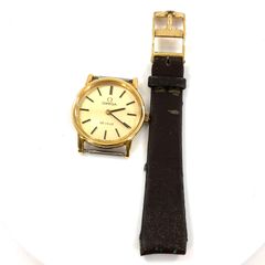 OMEGA オメガ DeVille デヴィル 手巻き/SS ゴールド文字盤 レディース腕時計 稼動品【OE-931】
