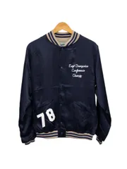 HOUSTON (ヒューストン) RAYON AWARD JACKET (EAST) レーヨンアワードジャケット 51250 M ネイビー 紺 メンズ/078のサムネイル