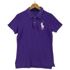 Ralph Lauren ラルフローレン ワンポイント刺繡ポロシャツ size L/パープル