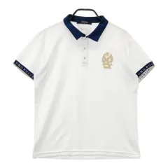 RUSSELLUNO メンズポロシャツ L ベージュ/ホワイト グラデーション RUSSELLUNO メンズポロシャツ L ベージュ/ホワイト