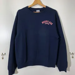 JERZEES 90年代 スウェット トレーナー NOAH'S ARK CREW フロント バック 両面プリント 90's ホンデュラス製 メンズ S ネイビー
