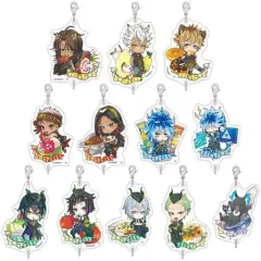 【中古】雑貨 全12種セット 「ディズニー ツイステッドワンダーランド トレーディングつながるアクリルキーホルダー きゃらペコ vol.2」