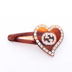 グッチ GUCCI バレッタ インターロッキングG ブラウン その他 バレッタ レディース Used Aのサムネイル