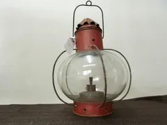 インテリア！【ランプ　吊りランプ　球形ガラス・W・灯火器】★レトロ　アンティーク 骨董　飾り