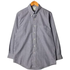 古着 ブルックスブラザーズ Brooks Brothers Est.1818 MILANO 長袖 ボタンダウンストライプシャツ メンズL相当/eaa576704