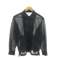 トーガ TOGA アーカイブス ARCHIVES 23SS Mesh marble print blouson ブルゾン ジャケット S 黒 ブラック /MF ■OSのサムネイル