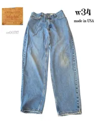 USA製リーバイス560古着テーパードバギーデニムパンツw34股下78