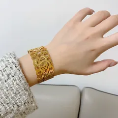 【今日特価】Chanel シャネル ダブル C レース ブロード ブレスレット ?
