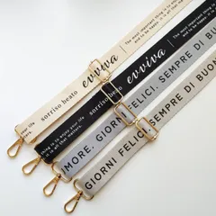 🆕ショルダーストラップ (幅3㎝)『No.307 英字ストラップ』スマホストラップ　スマホショルダー　ネックストラップ　ショルダーベルト　バッグショルダー