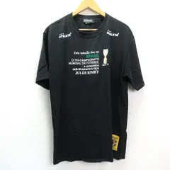 y■USA製■アスレタ/ATHLETA プリントTシャツ■黒【メンズXL】MENS/サッカー/120【中古】