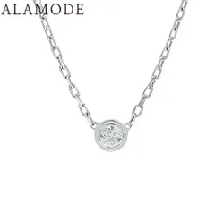 【保証書付】CARTIER(カルティエ) ダムール ネックレス スモールモデル ダイヤモンド B7215900 K18 ホワイトゴールド WG ネックレス アクセサリー ジュエリー 1PD シルバー銀 レディース 41100072432【中古】【アラモード】のサムネイル