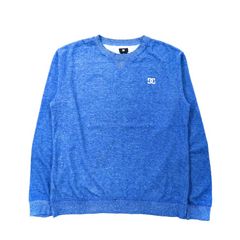 DC SHOES クルーネックスウェット L ブルー コットン