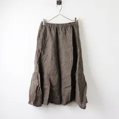 COTTON HOUSE Aya リネン ボタンデザイン スカート R289 COTTON HOUSE Aya リネン ボタンデザイン スカート R289