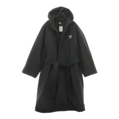 BALENCIAGA (バレンシアガ) 23SS ×adidas logo print over size coat ×アディダス ロゴプリントオーバーサイズコート ブラック 725296のサムネイル