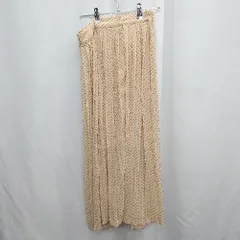 ◇ ⊂ OLIVE des OLIVE オリーブ デ オリーブ ドット柄 ロング ギャザー スカート サイズF オレンジ系 レディース E  【1505290055840】