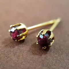 316Lステンレスピアス◆ガーネット