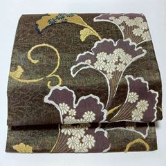 袋帯 イカット 茶オレンジ系 | Mercari