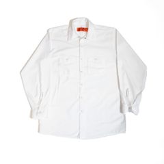 【90s~00s】RED KAP レッドキャップ 長袖シャツ 無地 シンプル ホワイト L